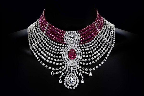 اطقم زمرد فاخره Ruby-necklace