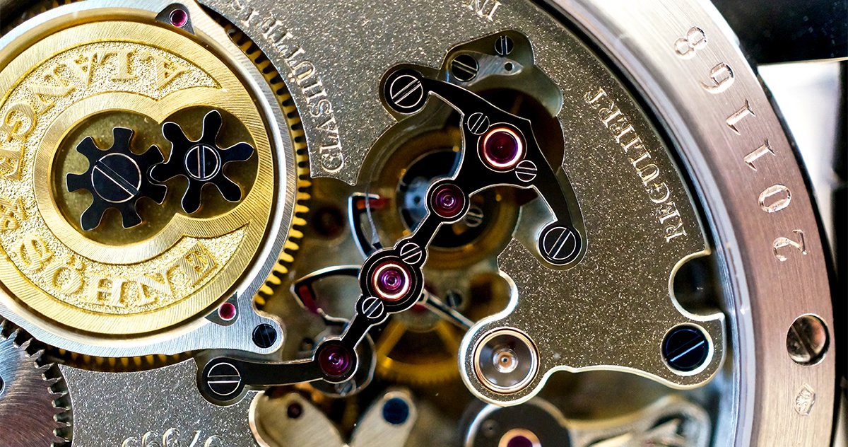 Inside of an A. Lange Movement