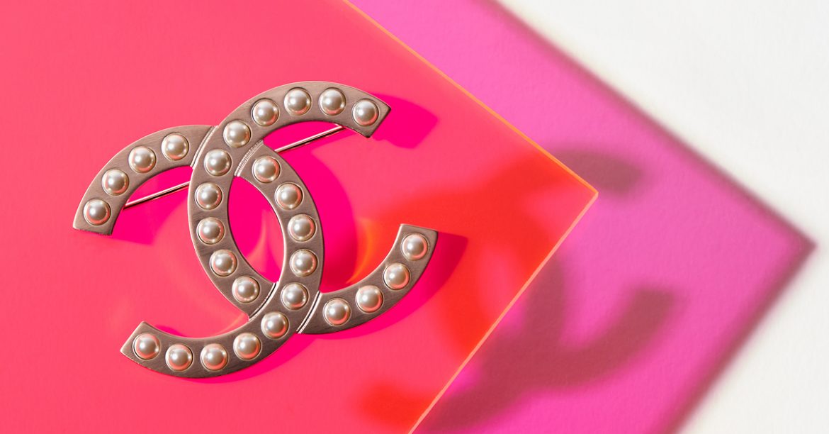 Chanel CC Logo Brooch