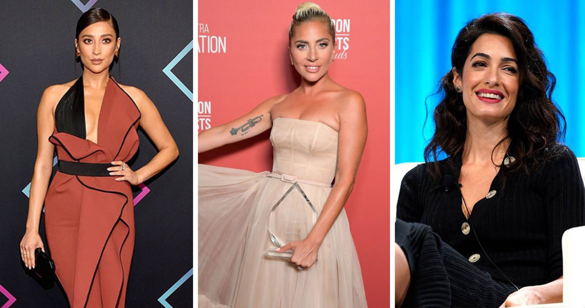 Shay Mitchell, Lady Gaga and Amal Clooney in Le Vian jewelry.