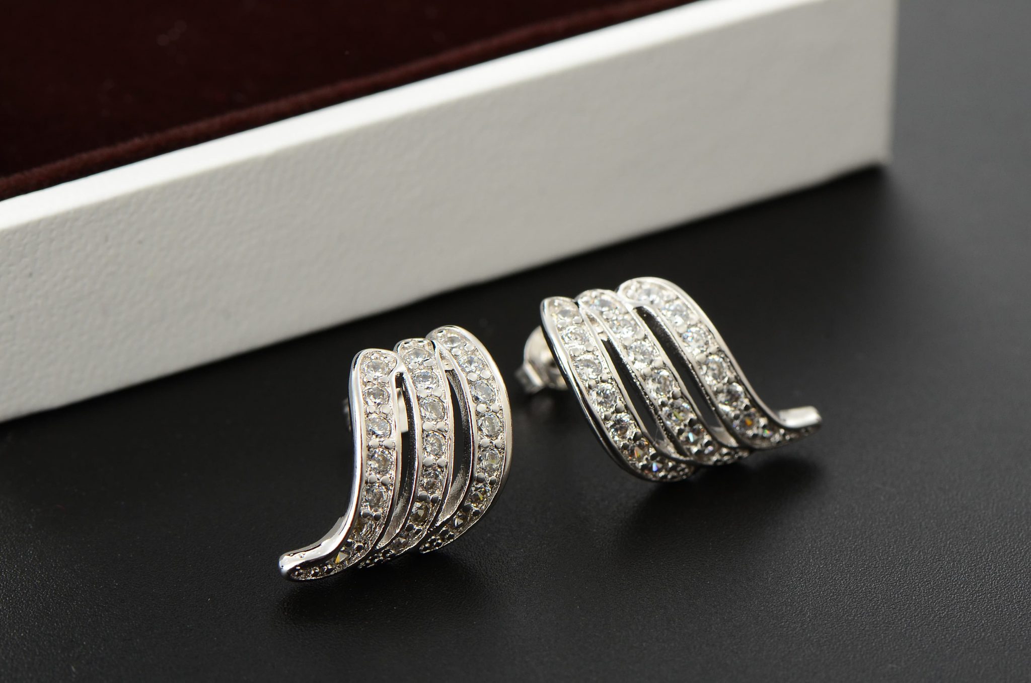 XAANA Orecchini Gatto In Argento 925 Sterlina Rodiato - Gioielli Moda Donna, Fatti In Germania