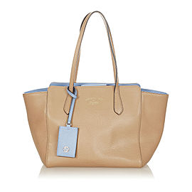 Gucci Swing Leather Tote Bag