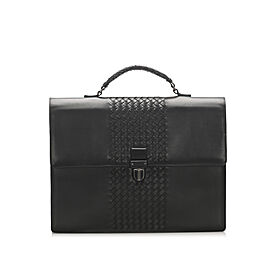 Bottega Veneta Intrecciato Leather Business Bag