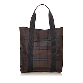 Burberry Smoke Check PVC Tote Bag
