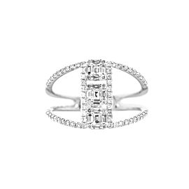 18k White Gold and Diamond Cocktail Ring