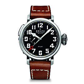 ZENITH Pilot Type 20 GMT 03.2430.693/21.C723 Brown Calfskin 48mm Mens Watch