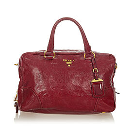 Prada Vitello Shine Satchel