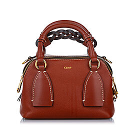 Chloe Small Daria Leather Satchel