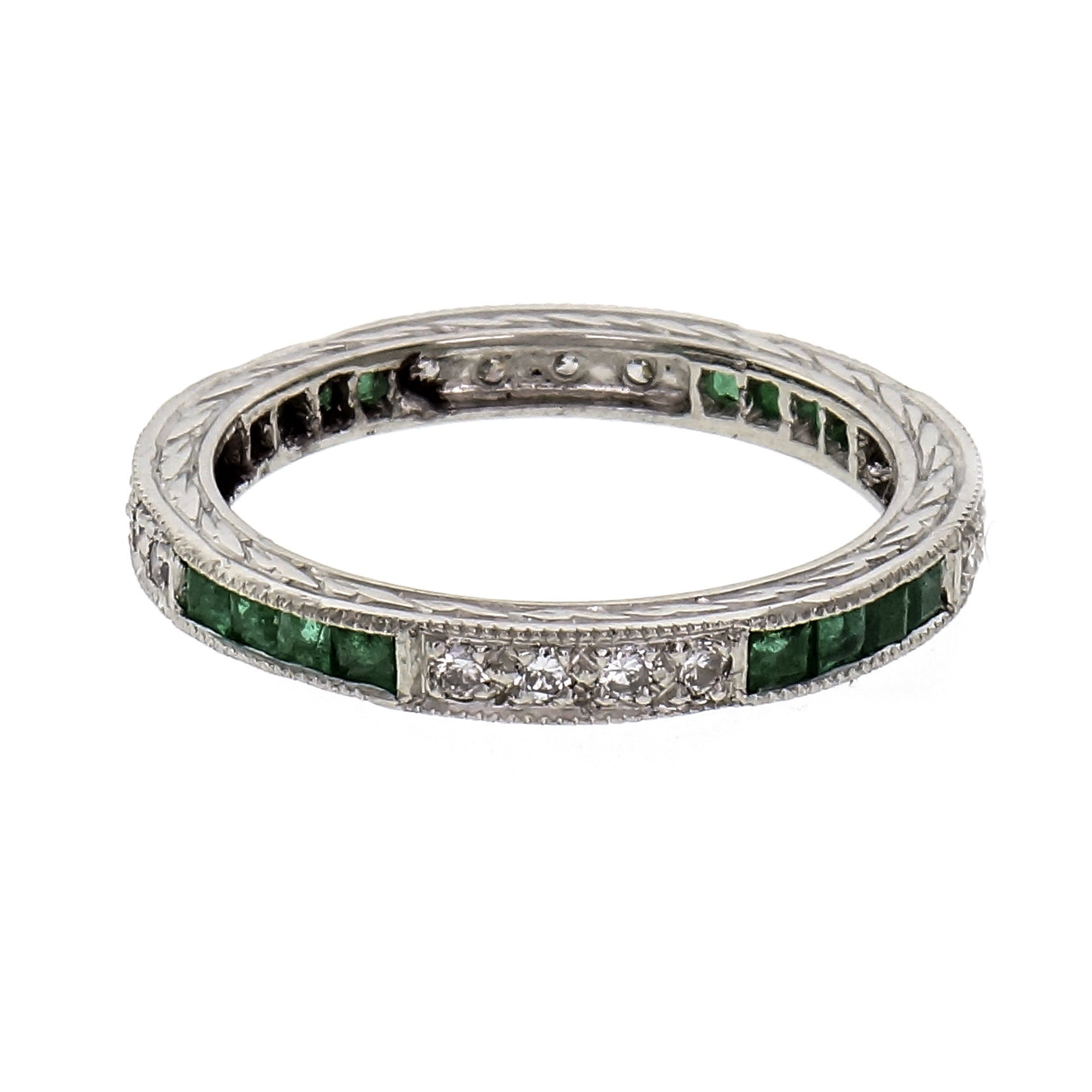 Vintage emerald band on sale