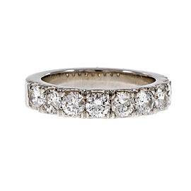 Peter Suchy Platinum and 1.53ctw Brilliant Cut Diamond Wedding Band Size 6
