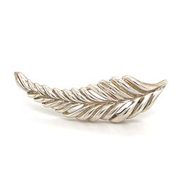 Tiffany & Co Estate Extra Large Leaf Brooch Sterling Silver