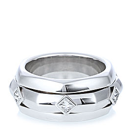 Piaget 18k White Gold Six Square Diamond Ring