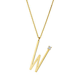 Mimi So Type Letter "W" Pendant
