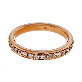 Peter Suchy 18K Rose Gold with 0.30ct. Diamond Wedding Band Ring Size 6.5