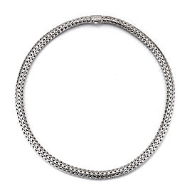 John Hardy 18 Sterling Silver Rhodium Plated Medium Chain Link Necklace