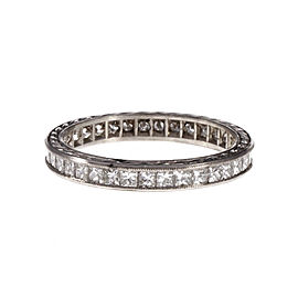 Platinum with Diamond Eternity Ring Size 6.25