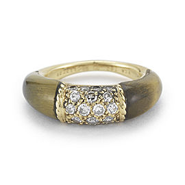 Van Cleef & Arpels 18KY Gold Tiger Eye Ring