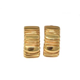 Vintage Cartier 1992 Casque d'Or 'Helmet of Gold' Wide Yellow Gold Earrings