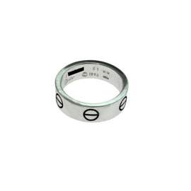 Cartier Love 14K White Gold Wedding Band Ring Size 5.75