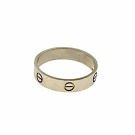 Cartier Love Ring in 18k White Gold, Size 13 (70) R-34