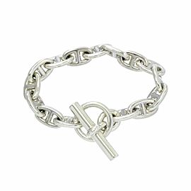 HERMES Silver Chaine dancre MM Bracelet