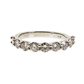 Platinum 1.22ct Diamond Band Ring Size 6.5