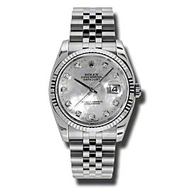 Rolex Datejust Mother of Pearl Dial Automatic Stainless Steel Watch Watch