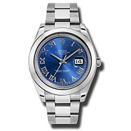 Rolex Datejust II 116300 BLRO Steel Blue Dial 41mm Watch