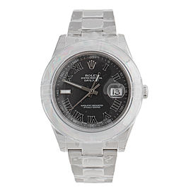 Rolex Datejust II 116300BKRO Automatic Black Dial Stainless Steel Oyster 41mm Mens Watch