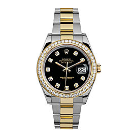 Rolex Rolex 41mm Datejust II 116333 Custom Black Diamonds Custom Black Diamond 41mm 116333