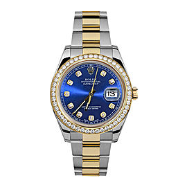 Rolex Rolex 41mm Datejust II 116333 Custom Blue Diamonds Custom Blue Diamonds 41mm 116333
