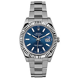 Rolex Rolex 41mm Datejust II Stainless Steel 116334 Blue Index Blue Index 41mm 116334