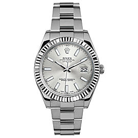 Rolex Rolex 41mm Datejust II Stainless Steel 116334 Silver Index Silver Index 41mm 116334