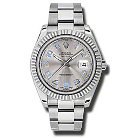 Rolex Datejust II Steel and White Gold Silver Dial 41mm Watch
