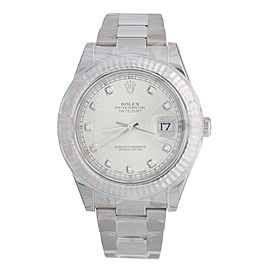 Rolex 116334 Datejust II Stainless Steel Silver Dial 41mm Mens Watch