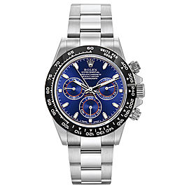 Rolex Rolex Pre Owned Steel Daytona 116520 Custom Blue Ceramic Custom Blue 40mm 116520