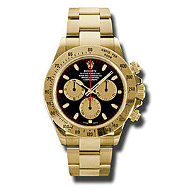 Rolex Daytona Yellow Gold Champagne Paul Newman Black Dial 40mm Watch