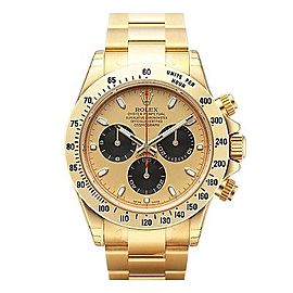 Rolex Daytona Yellow Gold Champagne Paul Newman Dial 40mm Mens Watch