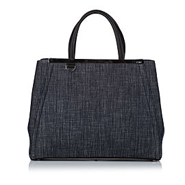 Fendi Medium 2Jours Denim Satchel