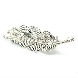 Tiffany & Co Estate Leaf Brooch Pin Sterling Silver