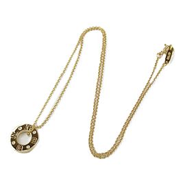 TIFFANY&CO 18k pink gold/4P diamond Atlas necklace RCB-35