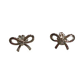 Tiffany & Co. Sterling Silver Bow Earrings