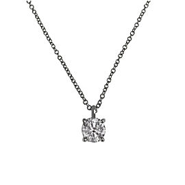 Tiffany Diamond Solitaire Necklace in Platinum 0.5ct