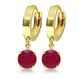 2.5 CTW 14K Solid Gold Frida Ruby Earrings