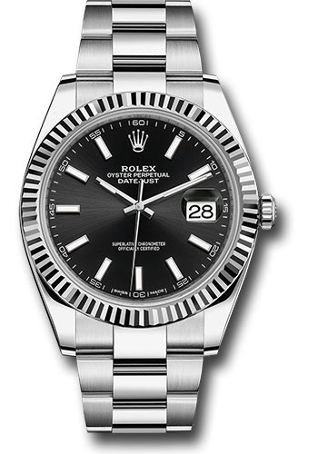 Rolex Oyster Perpetual Datejust Stainless Steel 41mm Mens Watch Rolex Buy at TrueFacet
