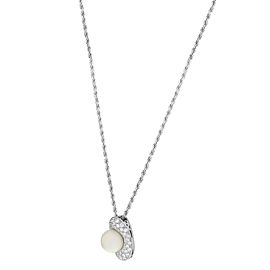 Salvini 18K White Gold Diamond, Cultured Pearl Pendant