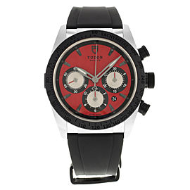 Tudor Fastrider 42010N-RUBBER-RED 42mm Mens Watch