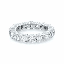 True Platinum Round Diamonds Ladies Eternity Band Ring 4.50cts Siz 7.5
