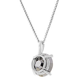 True Golden Diamonds Chrome Stone Pendant Necklace in 18K Gold