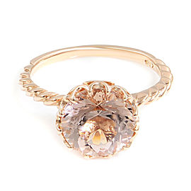 True 14K Rose Gold 2.0 cttw Natural Morganite Ladies Ring Size 5